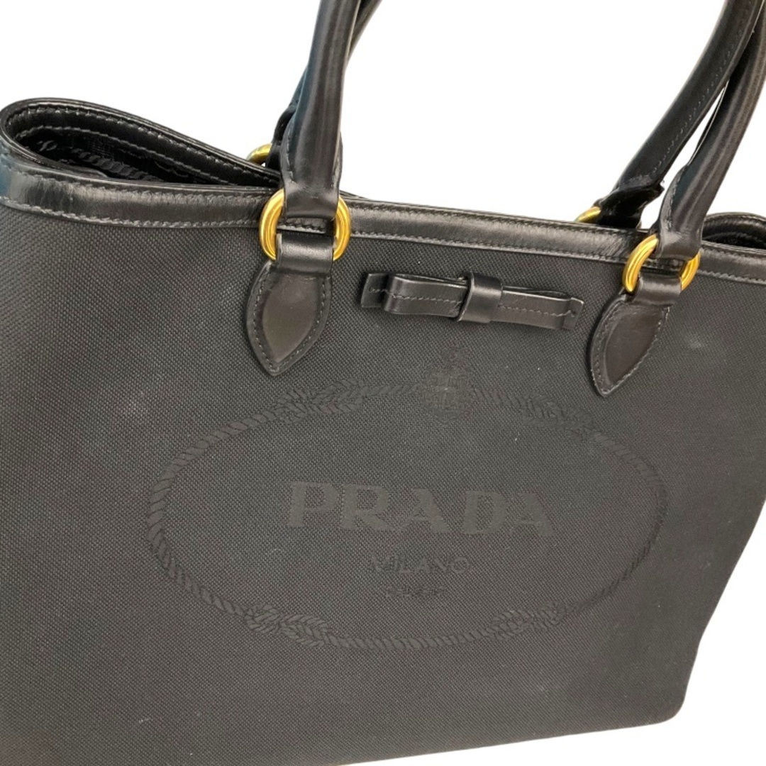 PRADA(プラダ)の　プラダ PRADA 2WAYハンドバッグ 1BA172 ブラック ゴールド金具 キャンパス レディース ハンドバッグ レディースのバッグ(ハンドバッグ)の商品写真