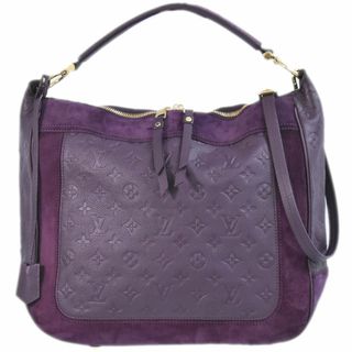 ルイヴィトン(LOUIS VUITTON)の本物 ルイヴィトン LOUIS VUITTON LV オダシューズ MM モノグラム アンプラント レザー ショルダーバッグ ハンドバッグ パープル M40588 ビトン バッグ 中古(ショルダーバッグ)