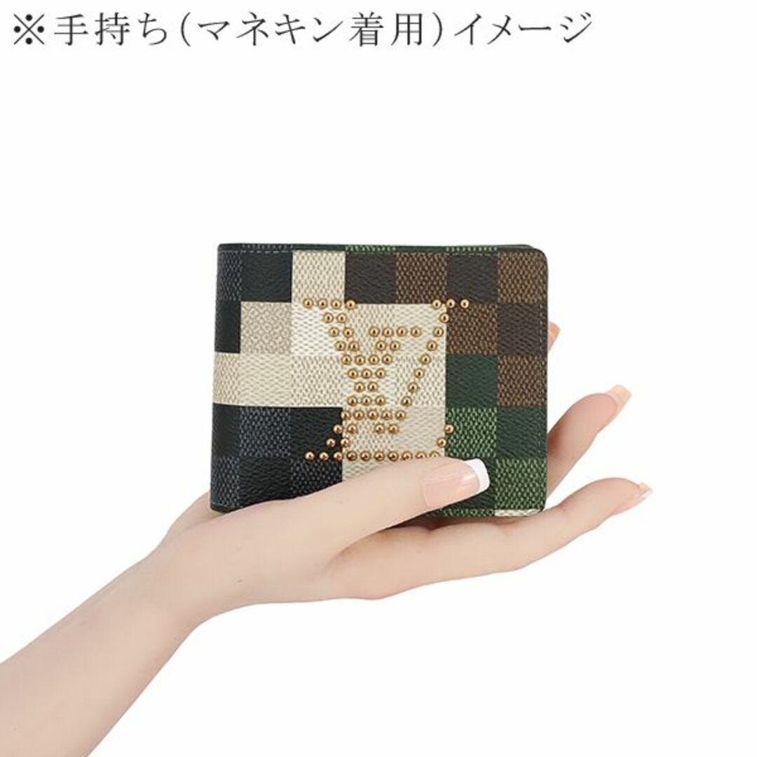 LOUIS VUITTON(ルイヴィトン)のルイヴィトン ポルトフォイユスレンダー ダモフラージュ ダミエ ピクセル カモフラージュ 迷彩 二つ折り財布 財布 サイフ ウォレット 新品 限定 h-g965 メンズのファッション小物(折り財布)の商品写真