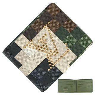 LOUIS VUITTON - ルイヴィトン ポルトフォイユスレンダー ダモフラージュ ダミエ ピクセル カモフラージュ 迷彩 二つ折り財布 財布 サイフ ウォレット 新品 限定 h-g965