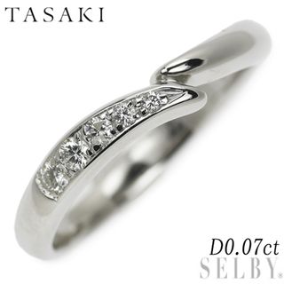 タサキ(TASAKI)の田崎真珠 Pt1000 ダイヤモンド リング 0.07ct(リング(指輪))