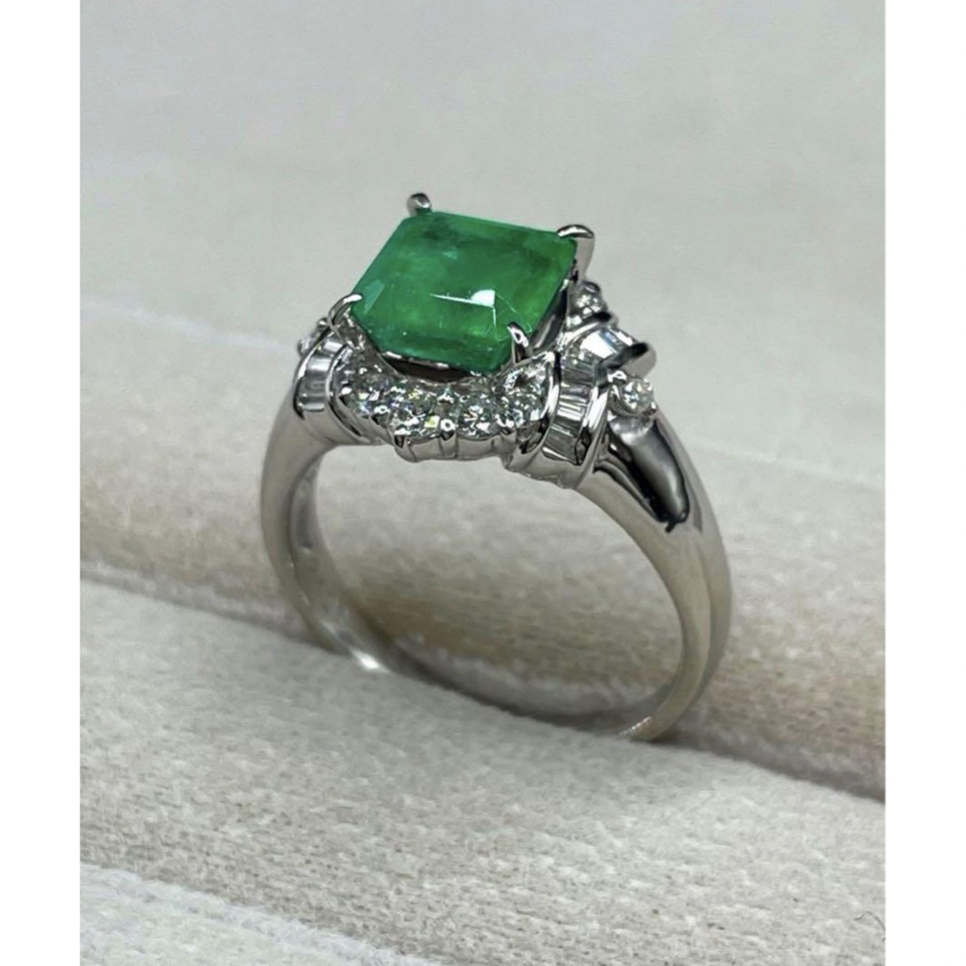 JB277☆高級 コロンビア産エメラルド2.493ct Dリング 鑑付 JB277☆高級 コロンビア産エメラルド2.493ct Dリング 鑑付