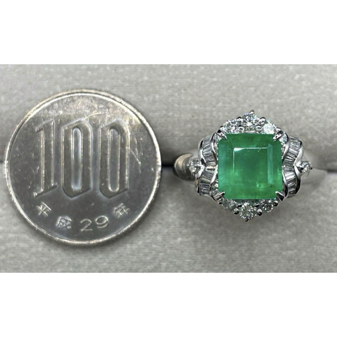 JB277☆高級 コロンビア産エメラルド2.493ct Dリング 鑑付 JB277☆高級 コロンビア産エメラルド2.493ct Dリング 鑑付