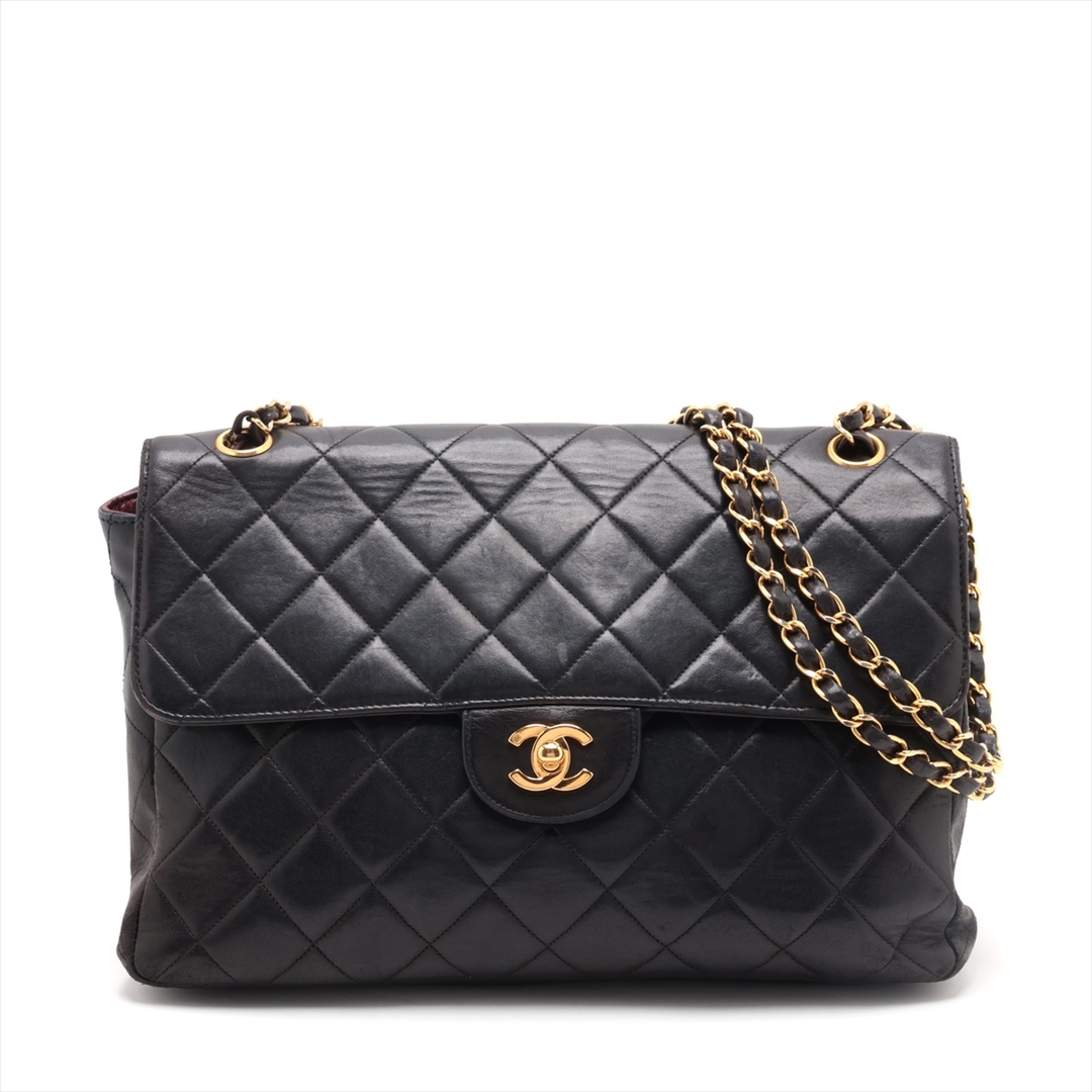 CHANEL(シャネル)のシャネル  ラムスキン  ブラック レディース ショルダーバッグ レディースのバッグ(ショルダーバッグ)の商品写真