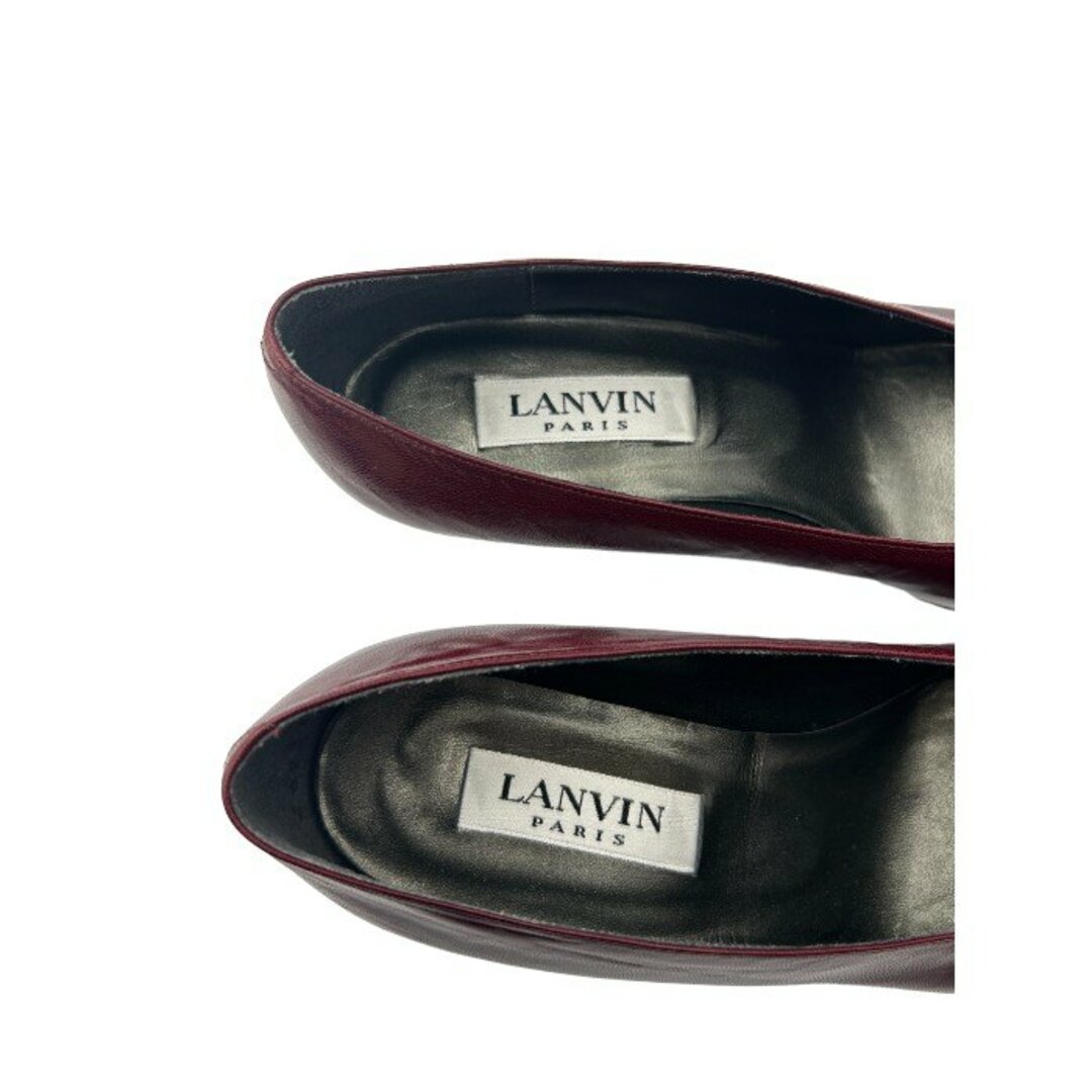 LANVIN(ランバン)のLANVIN PARIS ランバン パンプス ワインレッド 5 ヒール レディース ビジュー 靴 シューズ 中古 W４ レディースの靴/シューズ(ハイヒール/パンプス)の商品写真