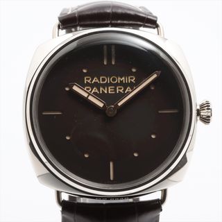 パネライ(PANERAI)のパネライ ラジオミール PT×革   メンズ 腕時計(腕時計(アナログ))