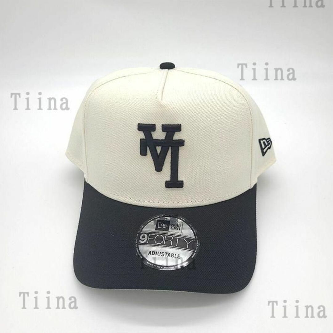 NEW ERA - 逆ロゴ 白 黒 ドジャース ニューエラ キャップ LA NEW ERA - 逆ロゴ 白 黒 ドジャース ニューエラ キャップ LA