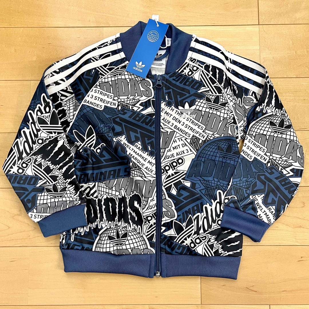 Originals（adidas）(オリジナルス)のadidas アディダスオリジナルス 総柄 ジャージ 110cm☆新品未使用 キッズ/ベビー/マタニティのキッズ服男の子用(90cm~)(ジャケット/上着)の商品写真