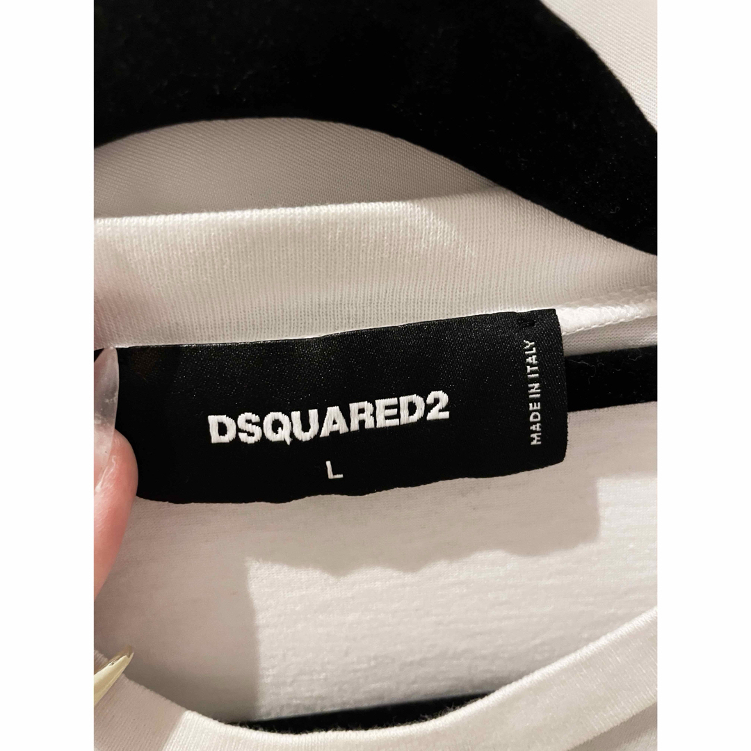 DSQUARED2(ディースクエアード)の【DSQUARED2】 ロンT ラビットプリント ホワイト  メンズのトップス(Tシャツ/カットソー(七分/長袖))の商品写真