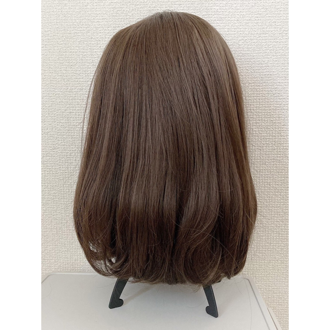 フルウィッグ　ミディアム　ウィッグ　ブラウン　耐熱　wig レディースのウィッグ/エクステ(ショートカール)の商品写真