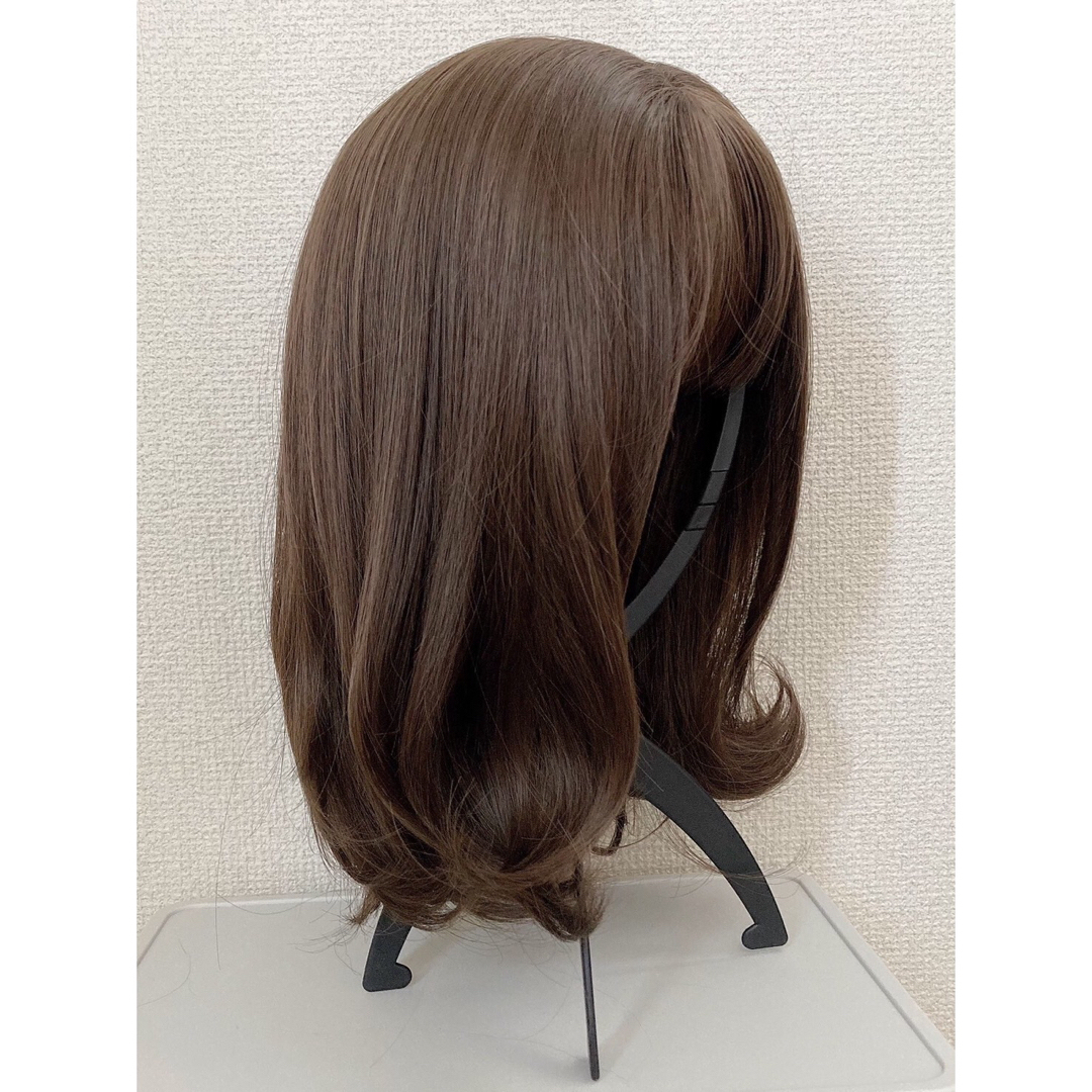 フルウィッグ　ミディアム　ウィッグ　ブラウン　耐熱　wig レディースのウィッグ/エクステ(ショートカール)の商品写真