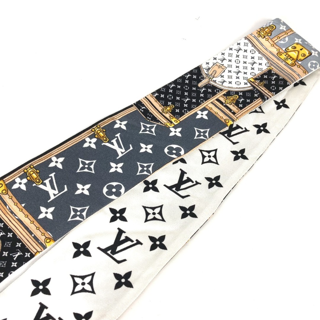 LOUIS VUITTON(ルイヴィトン)のルイヴィトン LOUIS VUITTON バンドー BB レッツ ゴー M76442 モノグラム バンドースカーフ スカーフ シルク ブラック レディースのファッション小物(バンダナ/スカーフ)の商品写真