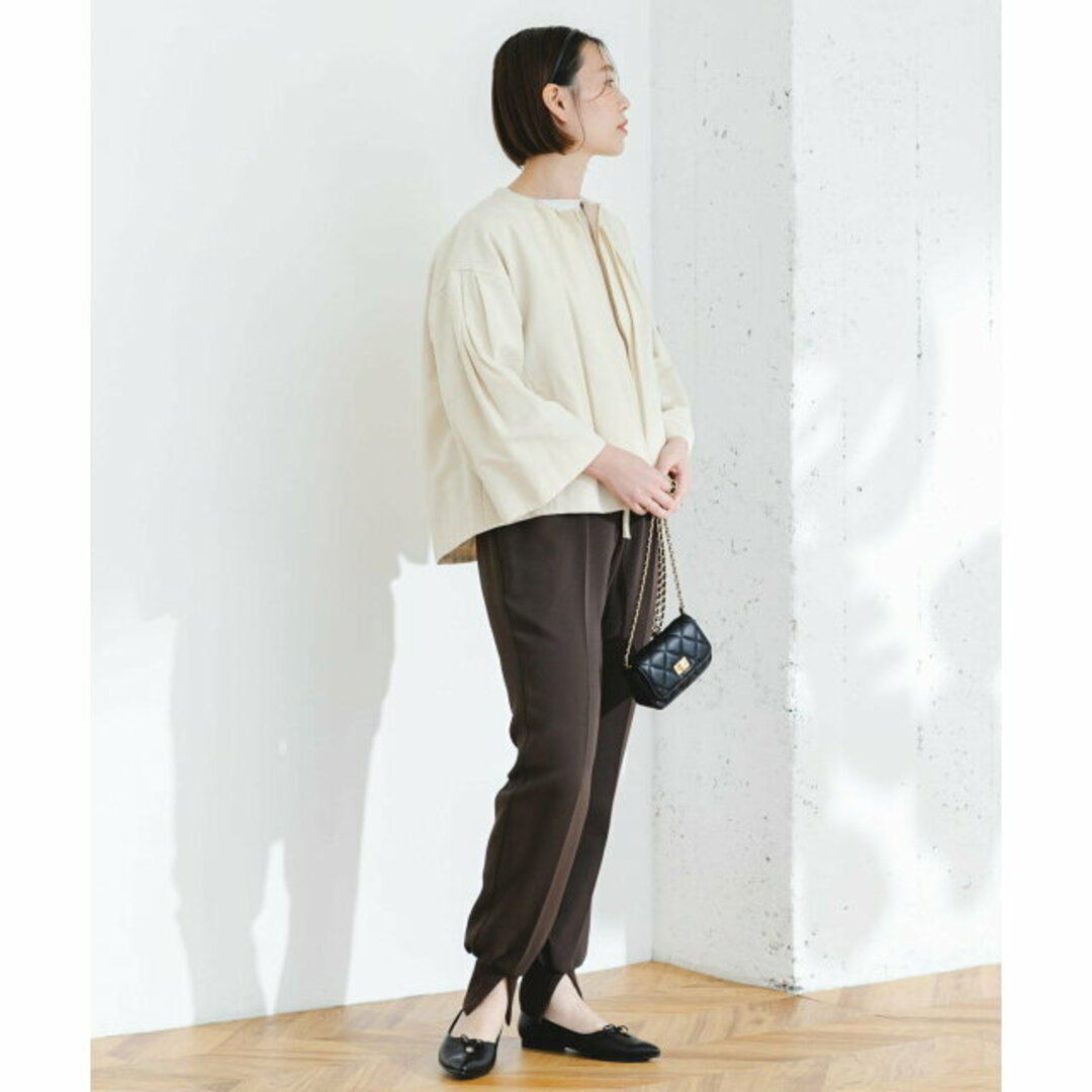 URBAN RESEARCH ROSSO(アーバンリサーチロッソ)の【OFF WHITE】【FREE】F by ROSSO グログランベルスリーブショートジャケット レディースのジャケット/アウター(ノーカラージャケット)の商品写真