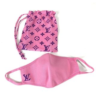 ルイヴィトン(LOUIS VUITTON)のルイヴィトン LOUIS VUITTON マスク・マイユ 巾着ポーチ セット MP3087  マスク＆巾着ポーチ セット マスク ナイロン ピンク 未使用(その他)