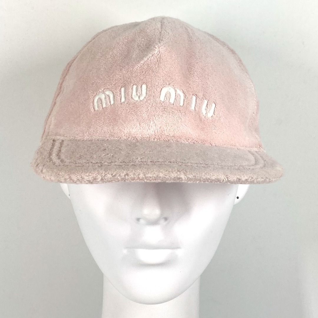 miumiu - ミュウミュウ MIUMIU ロゴ テリークロス 5HC179 帽子