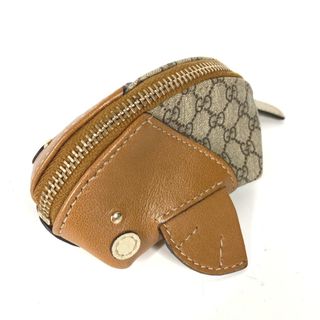 グッチ(Gucci)のグッチ GUCCI くじら ホエール 256862 GGプラス 財布 小銭入れ コインケース PVC/レザー ベージュ(その他)