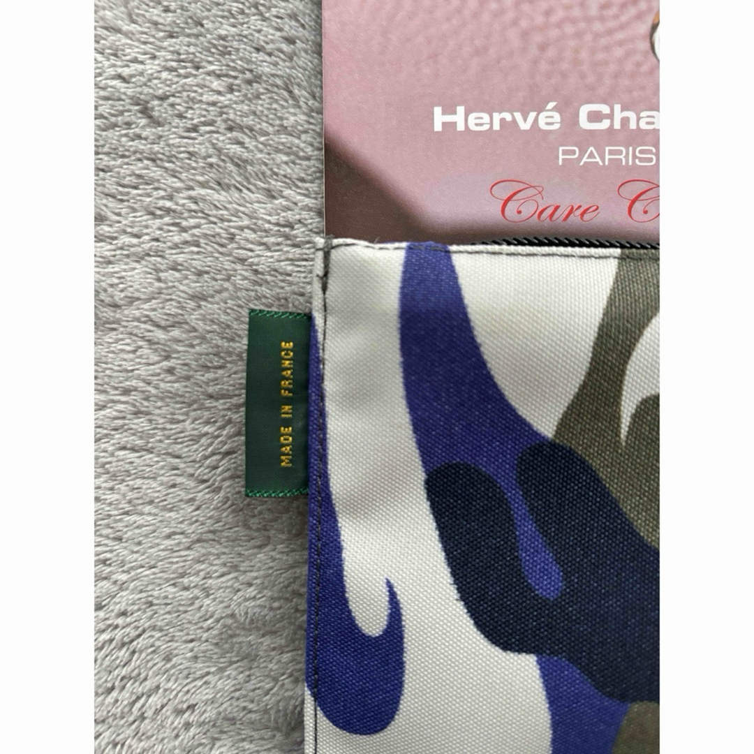 Herve Chapelier(エルベシャプリエ)の新品　エルベシャプリエ　フラットポーチ　カモフラ柄 レディースのファッション小物(ポーチ)の商品写真