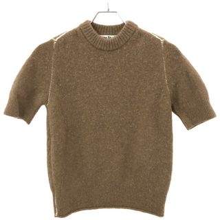 Acne Studios アクネストゥディオズ ウールアルパカ ショートスリーブニットトップス FN-WN-KNIT000340 ブラウン XS