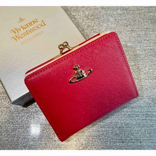 ヴィヴィアンウエストウッド(Vivienne Westwood)のVivienne Westwood 二つ折り　財布　ピンク　レザー　未使用品 (財布)