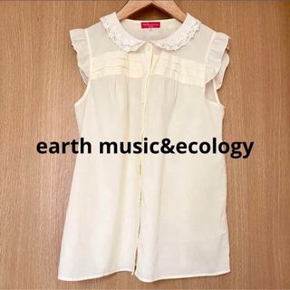 アースミュージックアンドエコロジー(earth music & ecology)のearth アースミュージックアンドエコロジー ノースリーブブラウス(シャツ/ブラウス(半袖/袖なし))