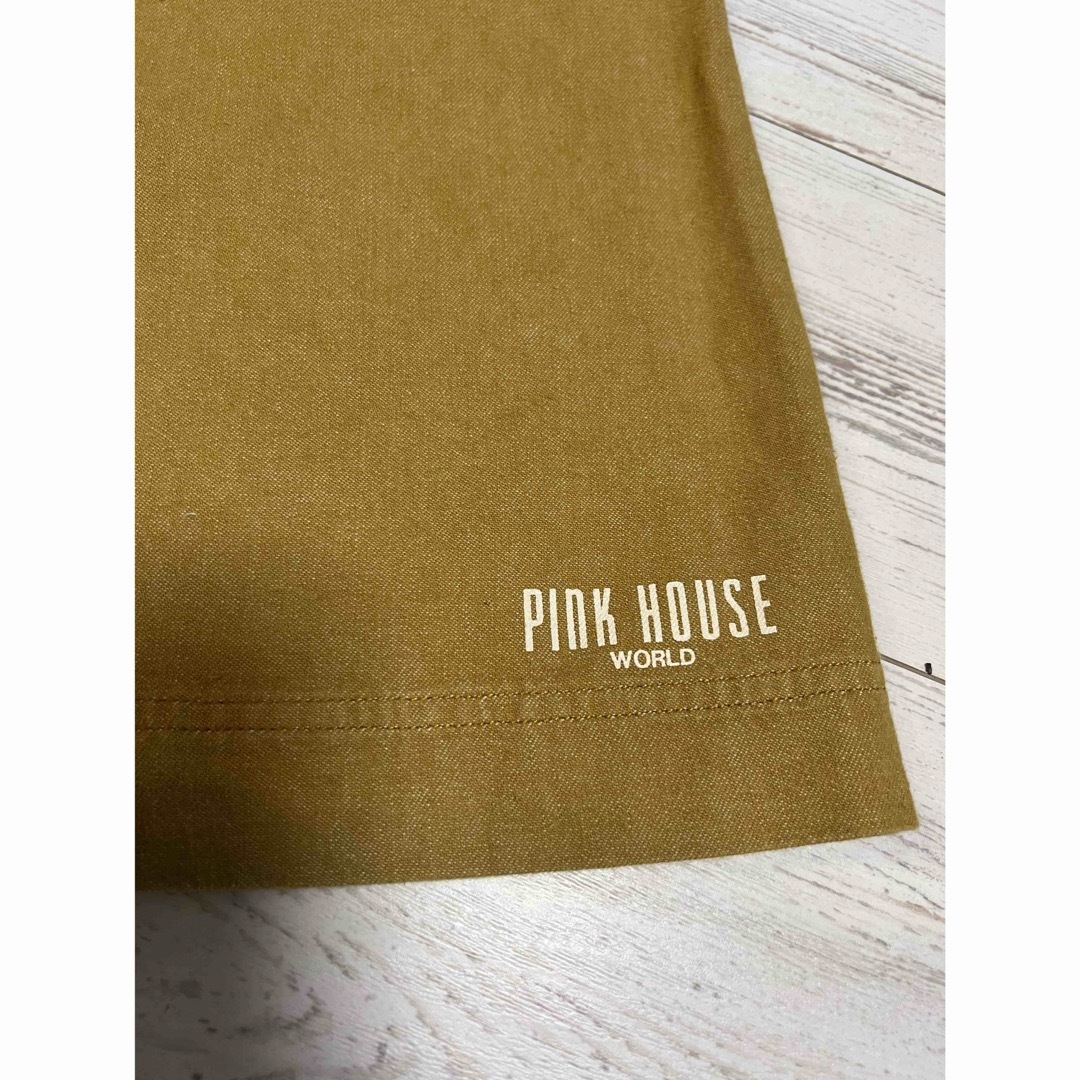 PINK HOUSE(ピンクハウス)のピンクハウス　ロゴ入りAラインデニムスカートM レディースのスカート(ロングスカート)の商品写真