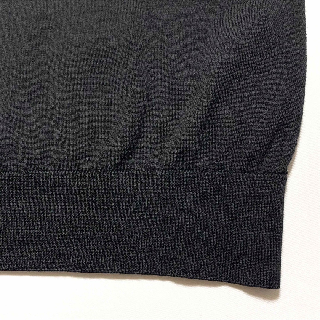 DSQUARED2(ディースクエアード)の☆美品 ディースクエアード ロゴ クルーネック ニット セーター 黒 イタリア製 メンズのトップス(ニット/セーター)の商品写真