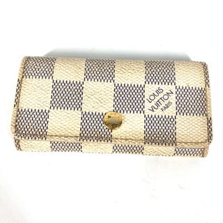 ルイヴィトン(LOUIS VUITTON)のルイヴィトン LOUIS VUITTON ミュルティクレ4 N60020 ダミエアズール 鍵 4連 キーケース ダミエアズールキャンバス ホワイト(その他)