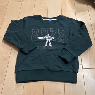 トイストーリー(トイ・ストーリー)の新品　バズライトイヤー　トイストーリー　トレーナー　グリーン　裏起毛(Tシャツ/カットソー)