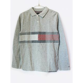 [トミーヒルフィガー/TOMMY HILFIGER]152cm 長袖ポロシャツ グレー【中古】子供服 キッズ kids ジュニア 男の子 春秋 tops 103042