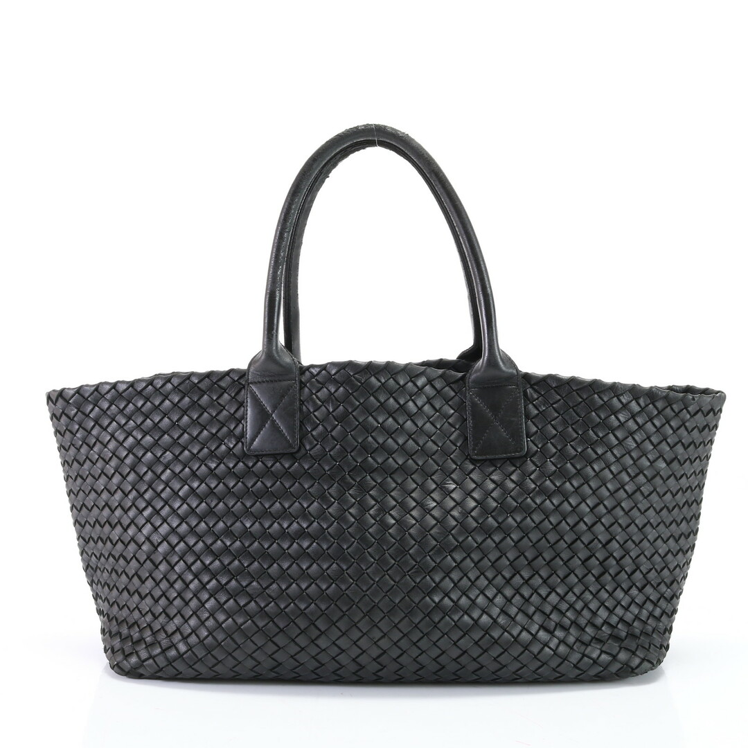 Bottega Veneta(ボッテガヴェネタ)のボッテガヴェネタ イントレチャート カバ MM 115664 レザー トート バッグ ビジネス 通勤 ブラック A4 メンズ レディース EFM R4-10 メンズのバッグ(トートバッグ)の商品写真