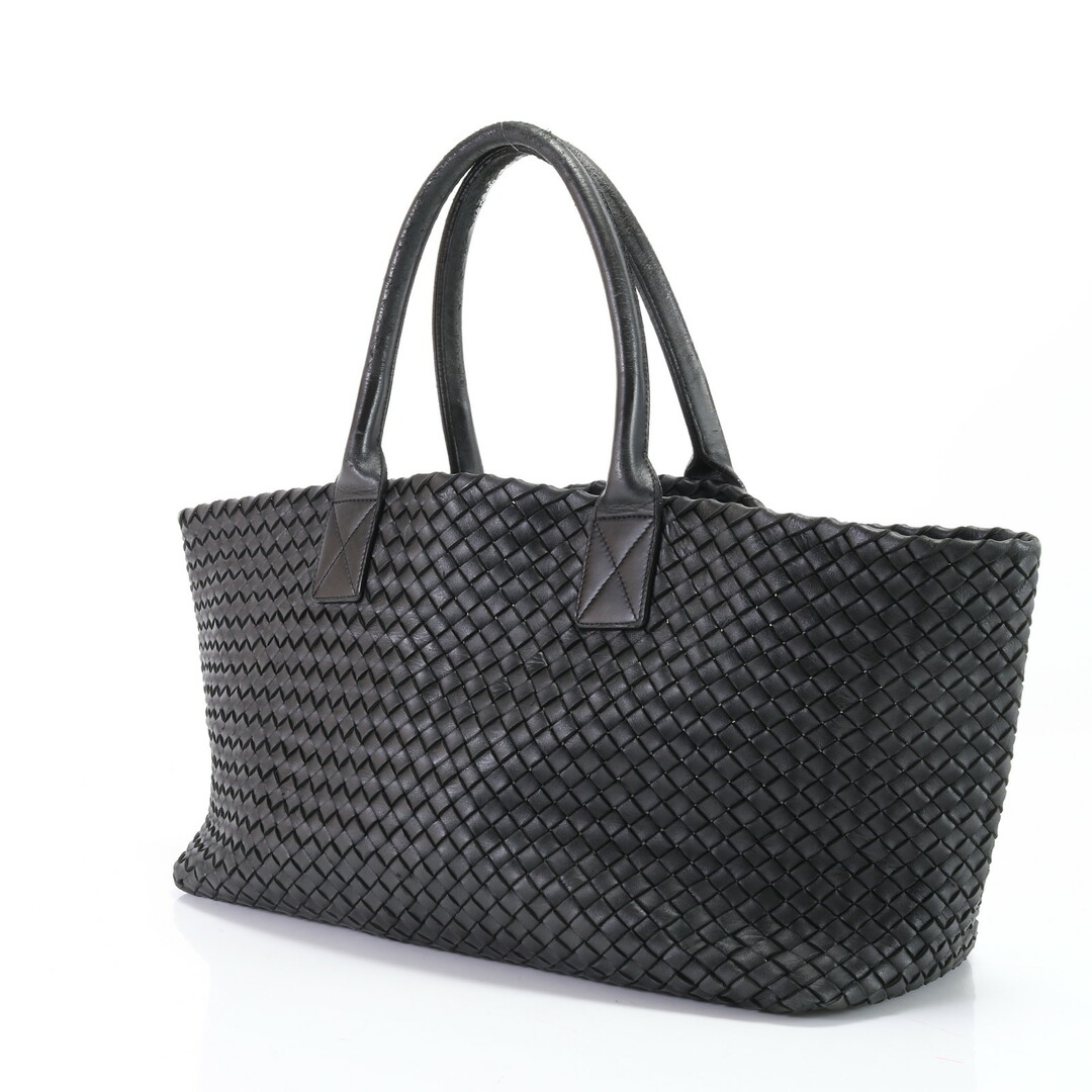 Bottega Veneta(ボッテガヴェネタ)のボッテガヴェネタ イントレチャート カバ MM 115664 レザー トート バッグ ビジネス 通勤 ブラック A4 メンズ レディース EFM R4-10 メンズのバッグ(トートバッグ)の商品写真