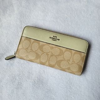 コーチ(COACH)のCOACH　コーチ　財布　長財布　ラウンドファスナー　シグネチャー(財布)