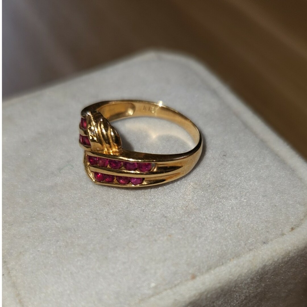 FUJIMI(フジミモケイ)のK 18　ルビ―指輪✨💍✨ レディースのアクセサリー(リング(指輪))の商品写真