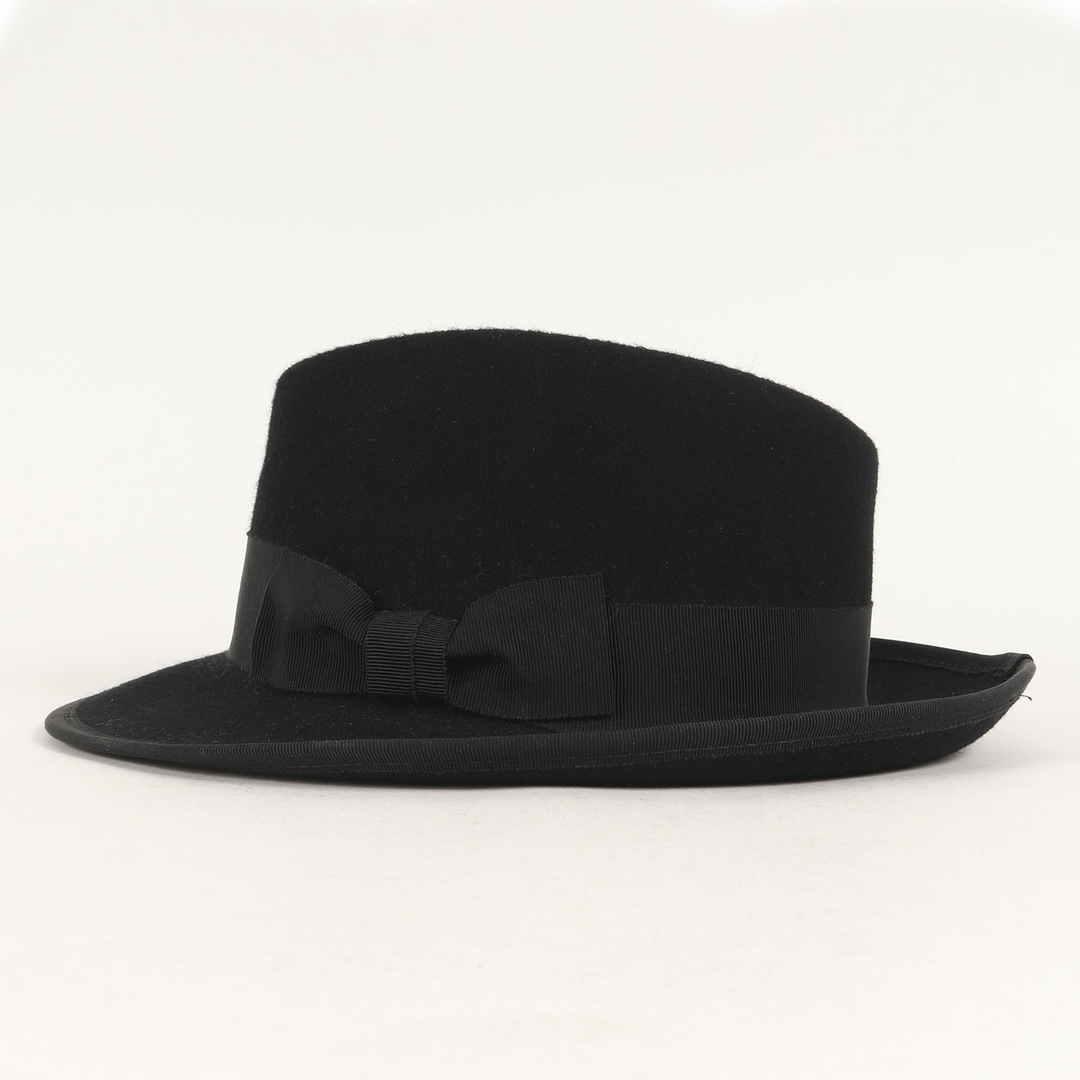 RRL(ダブルアールエル)の新品 RRL ダブルアールエル ハット サイズ:7 3/4 ウール 中折れハット イタリア製 フェドラハット ブラック 黒 イタリア製 ラルフローレン ブランド 帽子【メンズ】 メンズの帽子(ハット)の商品写真