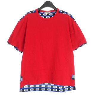 マルニ(Marni)のマルニ MARNI 19SS HALF T-HIRTS 総柄 切替 Tシャツ (Tシャツ(半袖/袖なし))