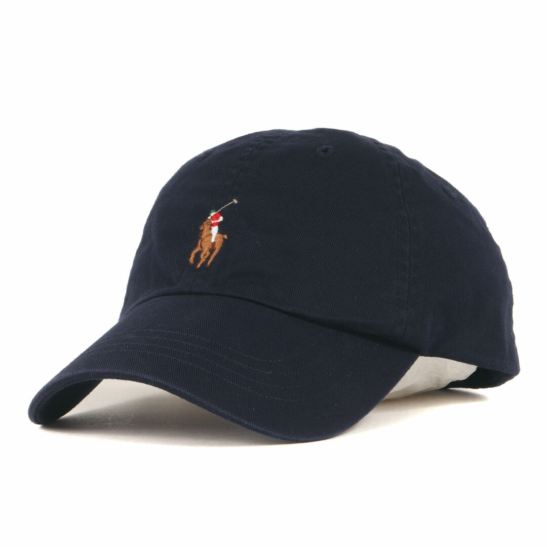 POLO RALPH LAUREN(ポロラルフローレン)の美品 POLO Ralph Lauren ポロ ラルフローレン キャップ サイズ:ONE SIZE 2018年モデル ワンポイント刺繍 ツイル 6パネルキャップ ネイビー 紺 ワンウォッシュ加工 ブランド 帽子【メンズ】【中古】 メンズの帽子(キャップ)の商品写真