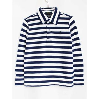 ラルフローレン(Ralph Lauren)の[ラルフローレン/Ralph Lauren]120cm 長袖ポロシャツ 紺×白【中古】子供服 キッズ kids 男の子 女の子 春秋 tops 503042(その他)