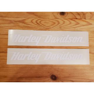 ハーレーダビッドソン(Harley Davidson)の【送料無料!!】ハーレーダビッドソン ステッカー白 Harley-Davidso(ステッカー)