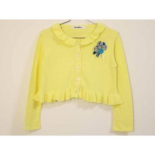 ファミリア(familiar)の〓ファミリア/familiar〓110cm カーディガン イエロー系 【中古】子供服 キッズ kids  女の子  春 tops 312042(カーディガン)