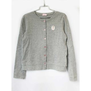 ミキハウス(mikihouse)の[ミキハウス/mikihouse]140cm カーディガン グレー【中古】子供服 キッズ kids ジュニア 女の子 春秋 tops 022042(カーディガン)