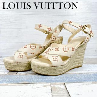 ルイヴィトン(LOUIS VUITTON)のルイヴィトン スターボード ライン サンダル ウェッジヒール シューズ(サンダル)