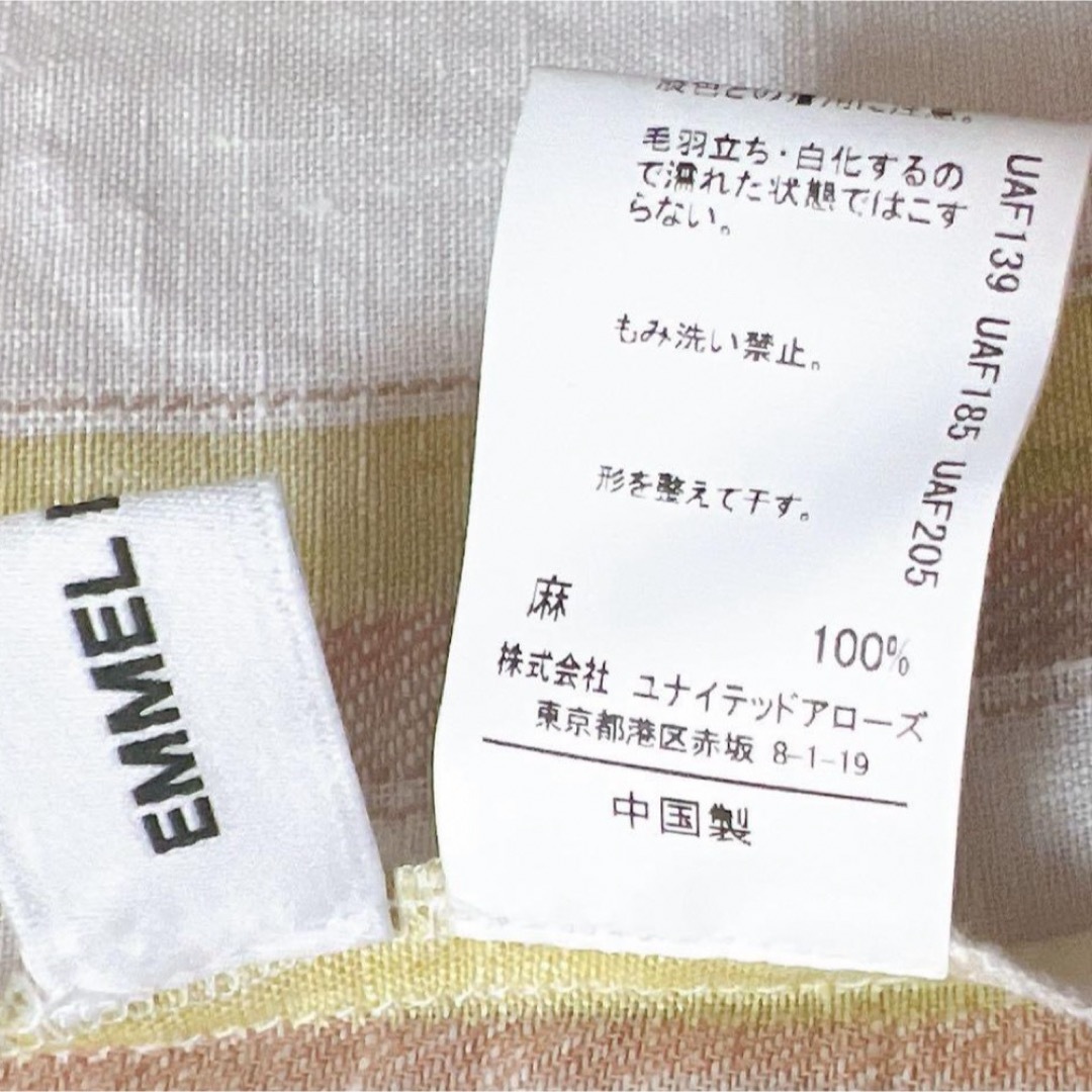 EMMEL REFINES(エメルリファインズ)のEMMEL REFINES  ワンピース　Sサイズ　麻100% 美品 レディースのワンピース(ロングワンピース/マキシワンピース)の商品写真