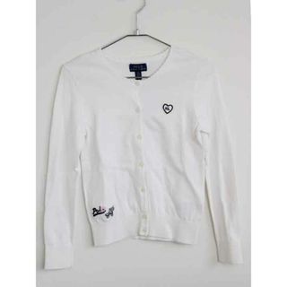 ラルフローレン(Ralph Lauren)の†ラルフローレン/Ralph Lauren†140cm 長袖カーディガン 白【中古】子供服 キッズ kids ジュニア 女の子 春秋 tops 902042(カーディガン)