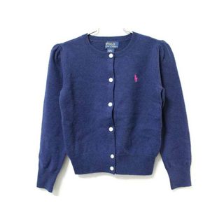 ラルフローレン(Ralph Lauren)の【値下げ!】《ラルフローレン/Ralph Lauren》115cm 長袖カーディガン 紺【中古】子供服 キッズ kids 女の子 秋冬 729022 tops(カーディガン)