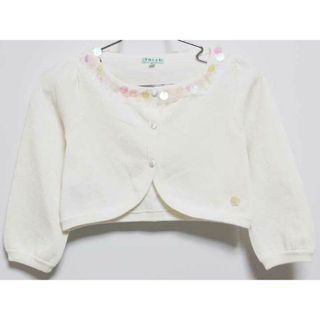 トッカバンビーニ(TOCCA BAMBINI)の‡トッカ/TOCCA BAMBINI‡100cm カーディガン/ボレロ 白【中古】子供服 キッズ kids 女の子 春 tops 322042(カーディガン)