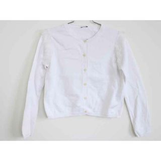 †イルグッフォ/il gufo†126cm(8a) 長袖カーディガン 白【中古】子供服 キッズ kids 女の子 春秋 713032 tops(カーディガン)