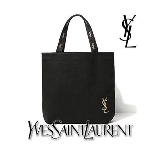 イヴサンローラン(Yves Saint Laurent)のイヴサンローラン ムック本付録 ロゴ刺繍トートバッグ(ポーチ)