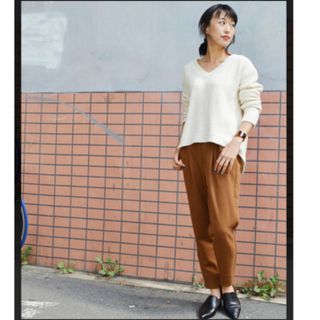 ブラックバイマウジー(BLACK by moussy)のブラックバイマウジー　テーパードパンツ　ダブルクロスパンツ(カジュアルパンツ)