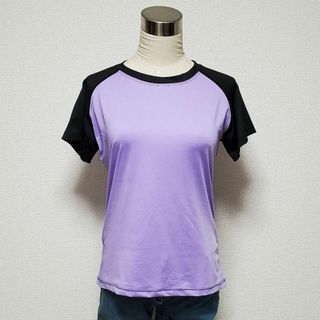 SPORT PRO スポーツプロ　パープル　トレーニング半袖シャツ　サイズL(Tシャツ(半袖/袖なし))