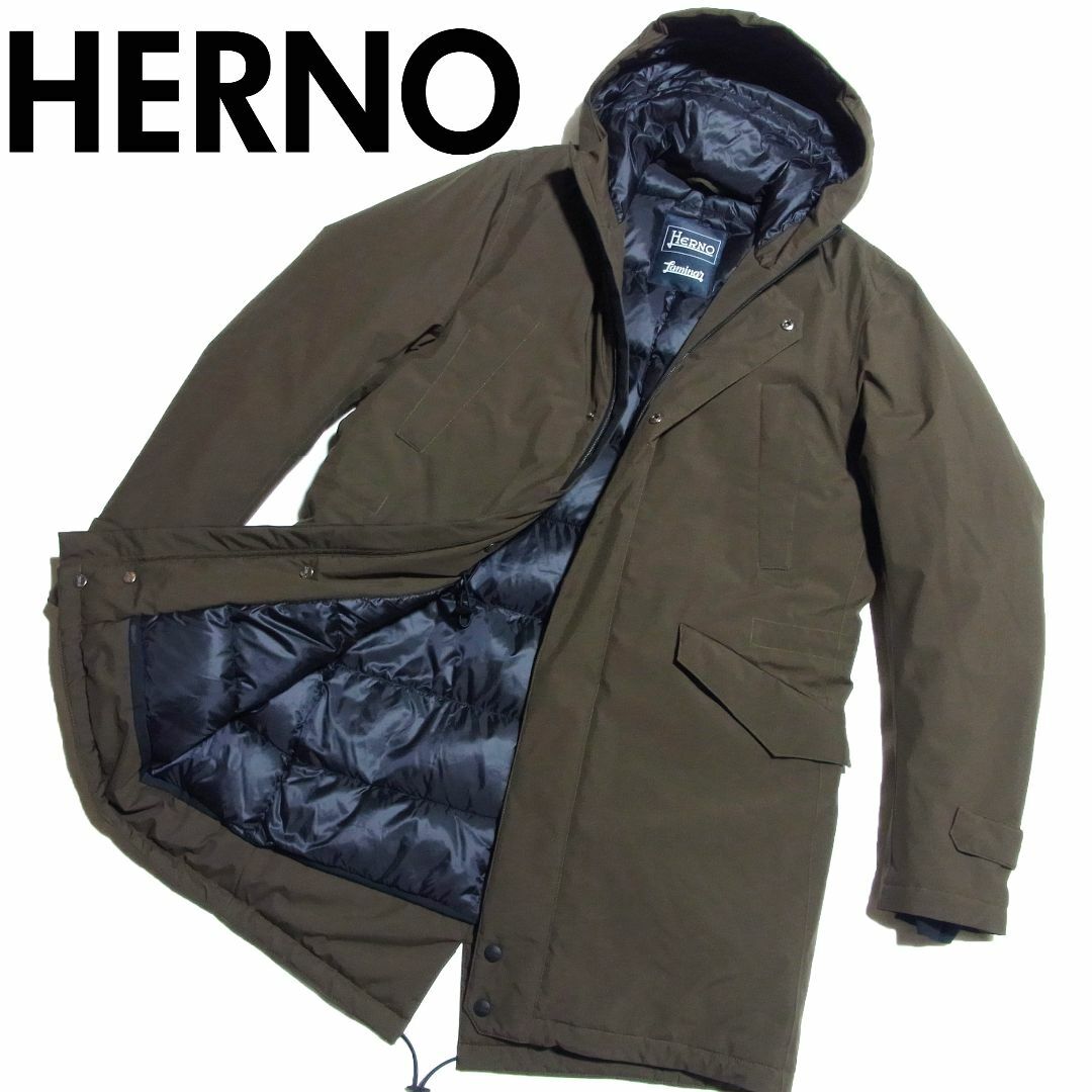 HERNO(ヘルノ)のヘルノ ラミナー PI091UL ゴアテックス ダウン モッズコート 44 メンズのジャケット/アウター(ダウンジャケット)の商品写真